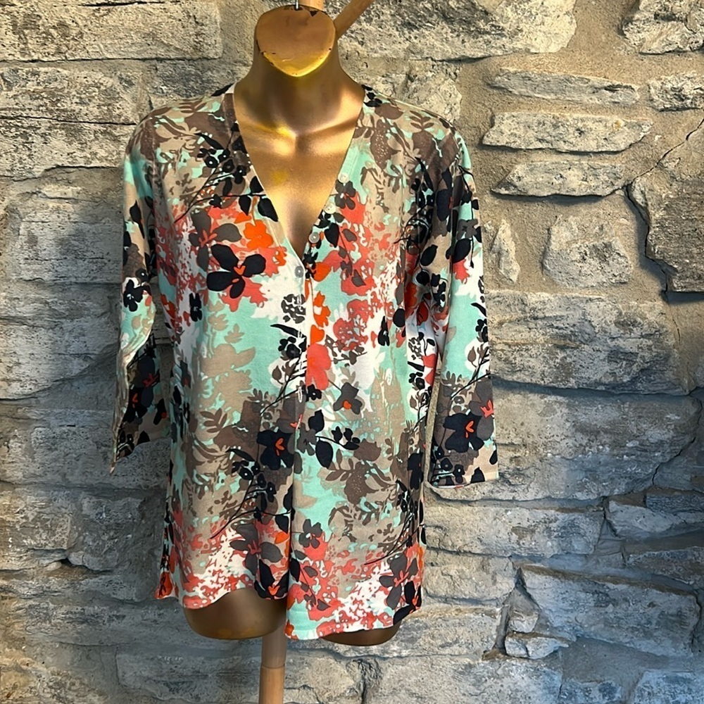 floral cardigan